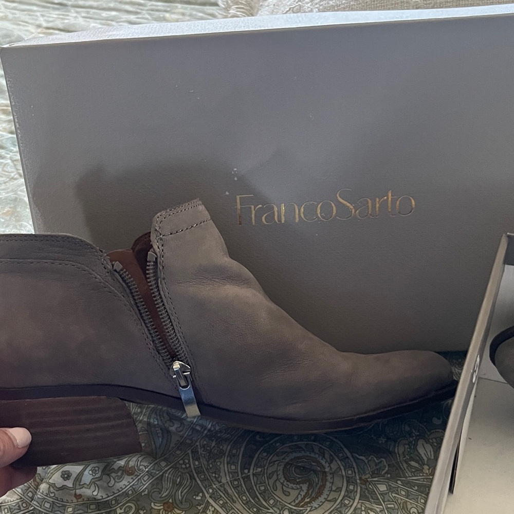 Franco Sarto Women's Taupe Ankle Booties